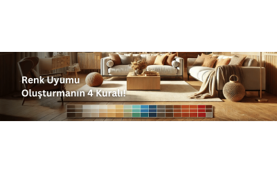 Evinizde Mükemmel Renk Uyumu Oluşturmanın 4 Kuralı!